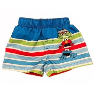 🏖 Sesame Street Swim Trunks for Baby Boy | Size 3-6 Months | Great Condition!